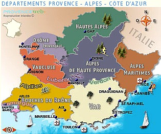 map provence