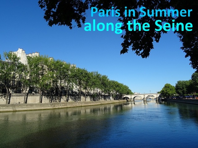 paris in summer along the Seine